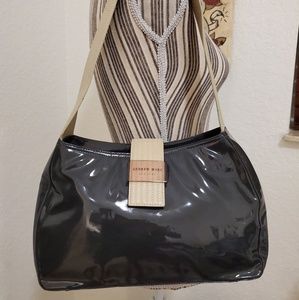 ANDREW MARC GRAY IMPERMEABLE SHOULDER BAG